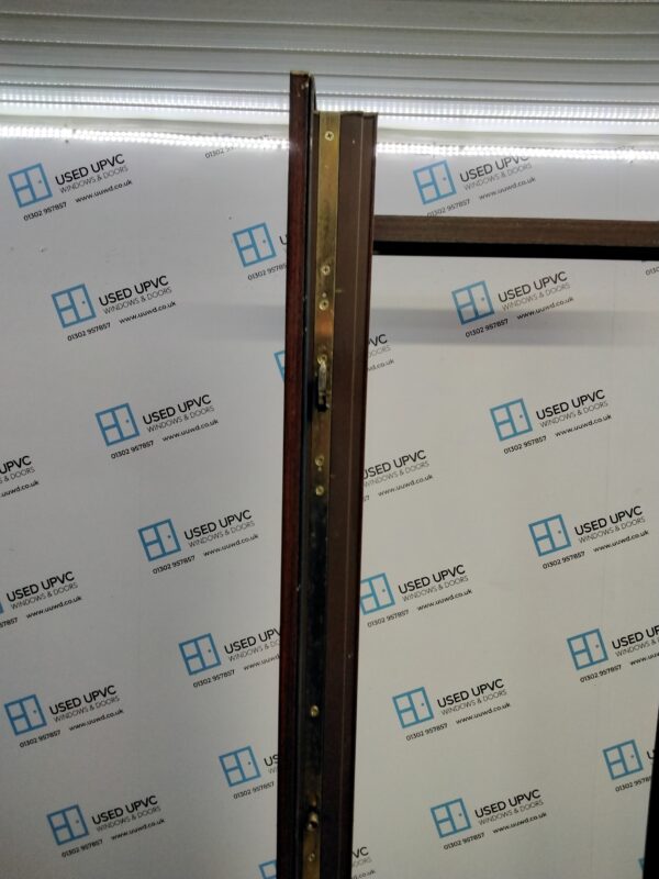 Used Woodgrain Upvc Back Door 845mm x 2060mm 0098 - Image 4