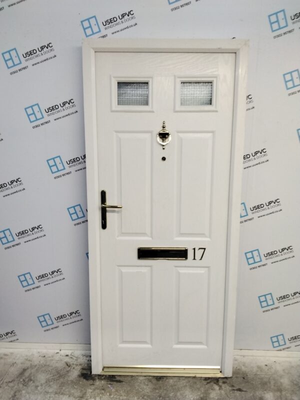 Used White Composite Front Door 905mm x 2025mm C10D05