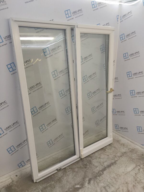 Used White Upvc Sliding Patio Doors 1585mm x 2040mm EA10 - Image 4