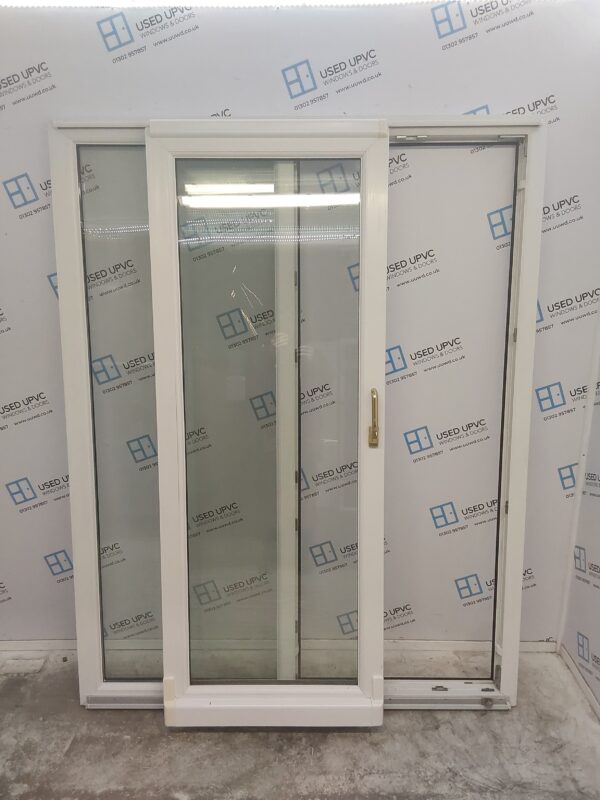 Used White Upvc Sliding Patio Doors 1585mm x 2040mm EA10 - Image 6