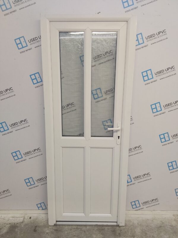 Used White Upvc Back Door (outwards opening) 795mm x 2015mm 0092 - Image 2