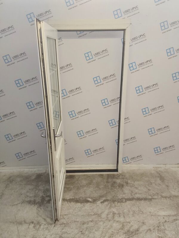 Used White Upvc Back Door 920mm x 2055mm (reduce to 900mm x 2005mm) 0626 - Image 3