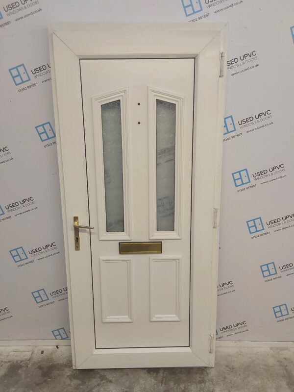 Used White Upvc Front Door 920mm x 2050mm 0598 - Image 2