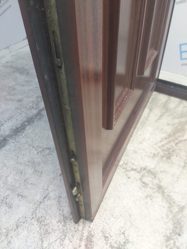 Used Woodgrain Upvc Back Door 960mm x 2030mm (reduce to 930mm) 0604 - Image 7