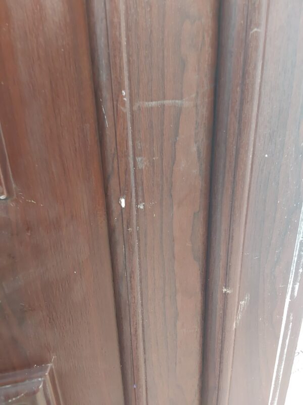 Used Rosewood Upvc Front Door 920mm x 2055mm (reduce to 900mm) 0515 - Image 5