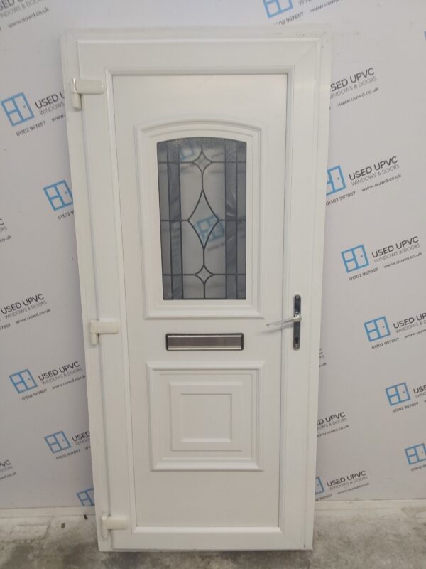 Used Rosewood Upvc Front Door 920mm x 2055mm (reduce to 900mm) 0515 - Image 2