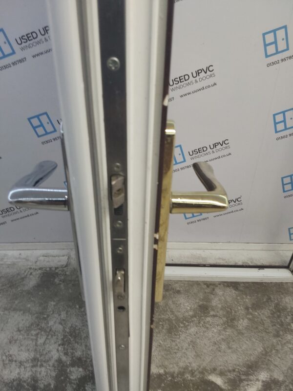 Used Rosewood Upvc Front Door 920mm x 2055mm (reduce to 900mm) 0515 - Image 13