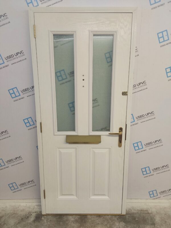 Used White Composite Front Door 915mm x 2065mm C6024 - Image 2