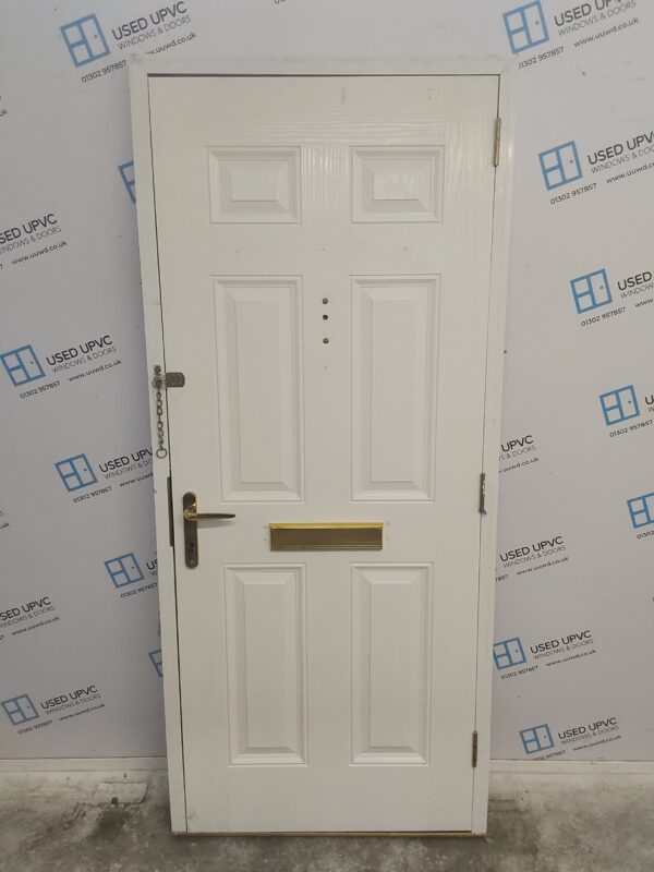 Used White Composite Front Door 905mm x 2080mm C8D45 - Image 2