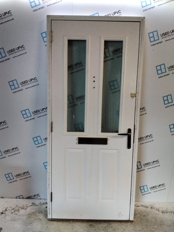 Used White Composite Front Door 915mm x 2060mm C10D21 - Image 2