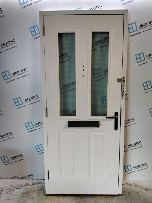 Used White Composite Front Door 905mm x 2060mm C10D22 - Image 2