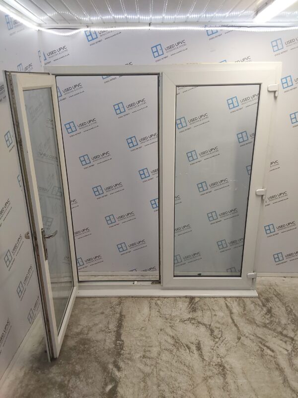 Used White Upvc French Doors 1790mm x 2050mm EA5 - Image 3