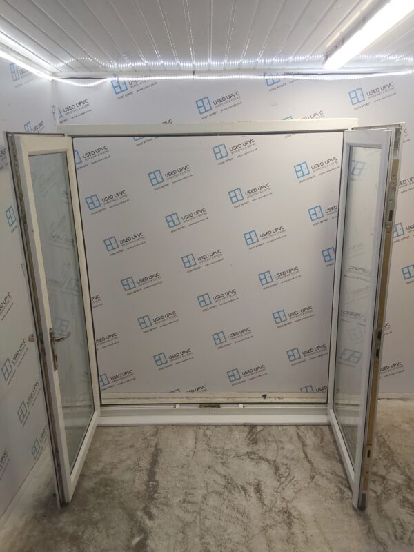 Used White Upvc French Doors 1790mm x 2050mm EA5 - Image 4