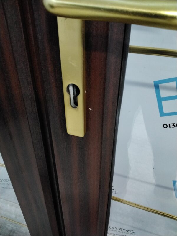 Used Woodgrain Upvc French Doors 1340mm x 2035mm EA7 - Image 14