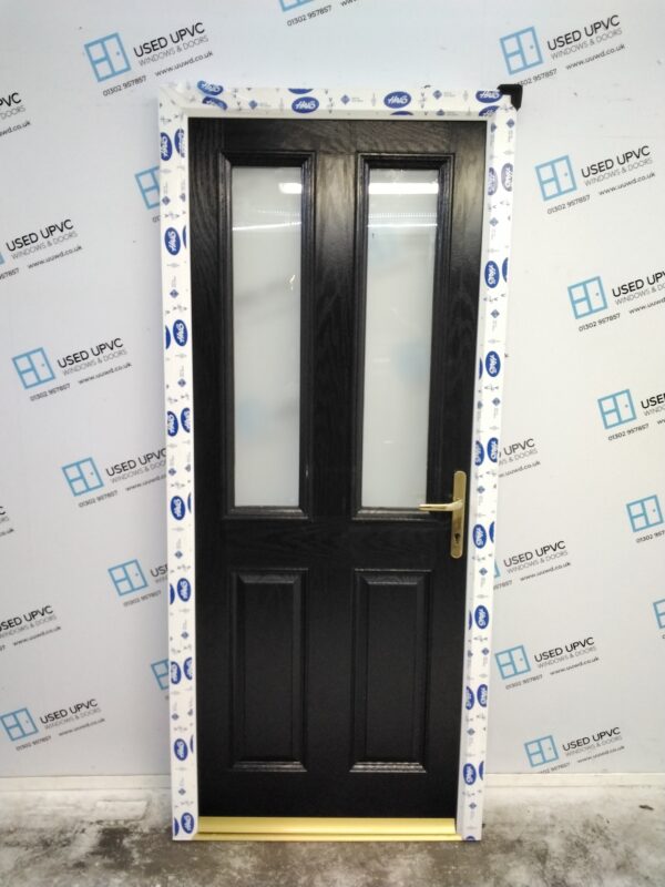 Brand New Black Composite Door 885mm x 2035mm ND38
