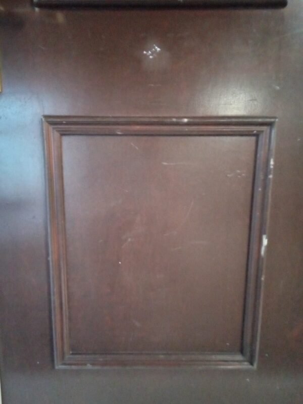 Used Brown Upvc Composite Back Door 890mm x 2075mm (Reduce To 875mm) C8D22 - Image 2