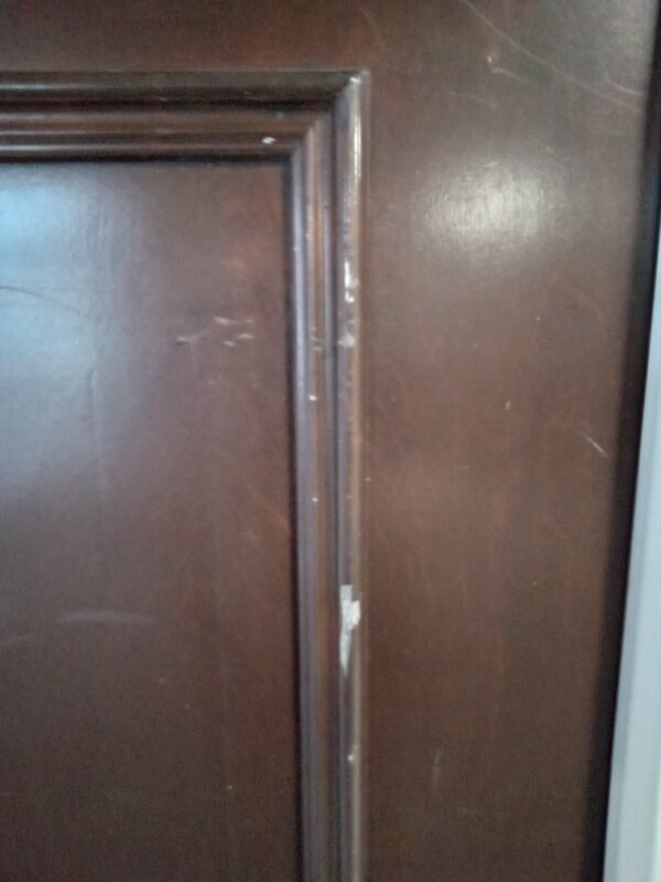 Used Brown Upvc Composite Back Door 890mm x 2075mm (Reduce To 875mm) C8D22 - Image 3