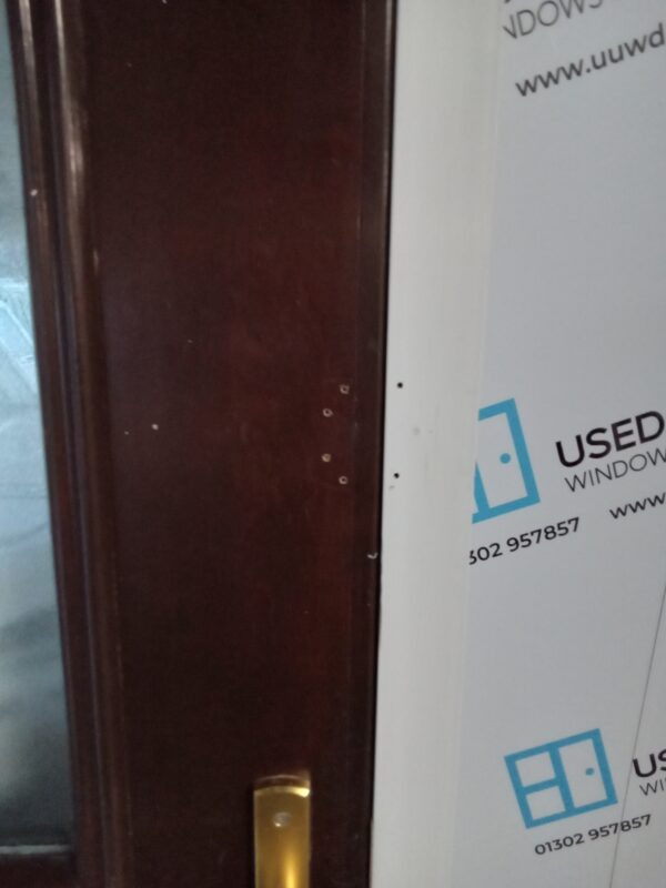 Used Brown Upvc Composite Back Door 890mm x 2075mm (Reduce To 875mm) C8D22 - Image 6