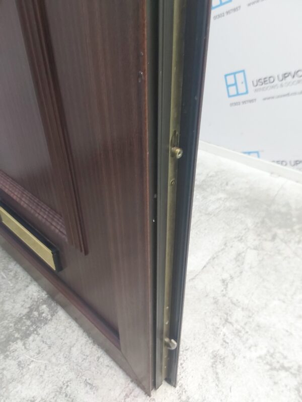 Used Woodgrain Upvc Front Door 950mm x 2060mm 0604 - Image 8