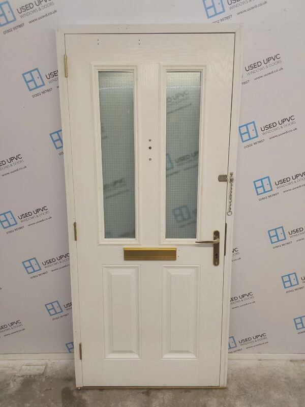 Used White Composite Front Door 925mm x 2060mm 0678 - Image 2