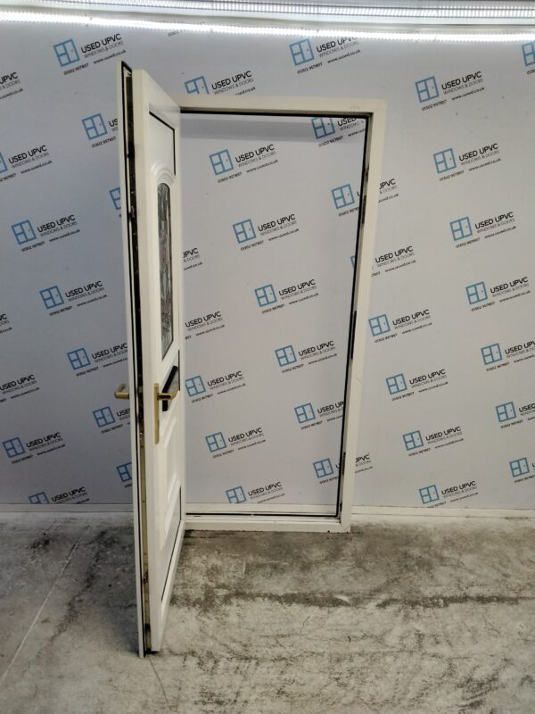 Used White Upvc Front Door 945mm x 2040mm (Reduce To 925mm x 2040mm) C8D10 - Image 3