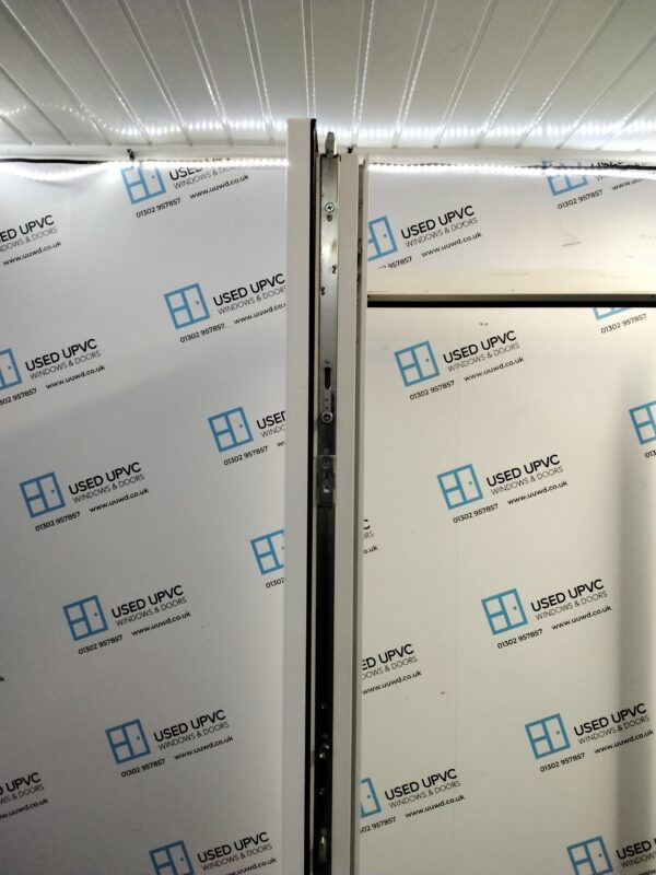 Used White Upvc Front Door 900mm x 2065mm (Reduce To 885mm x 2065mm) 0625 - Image 4