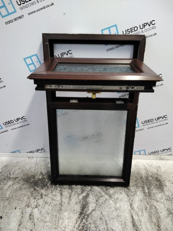 Used Woodgrain Upvc Window 565mm x 1010mm W0174 - Image 3