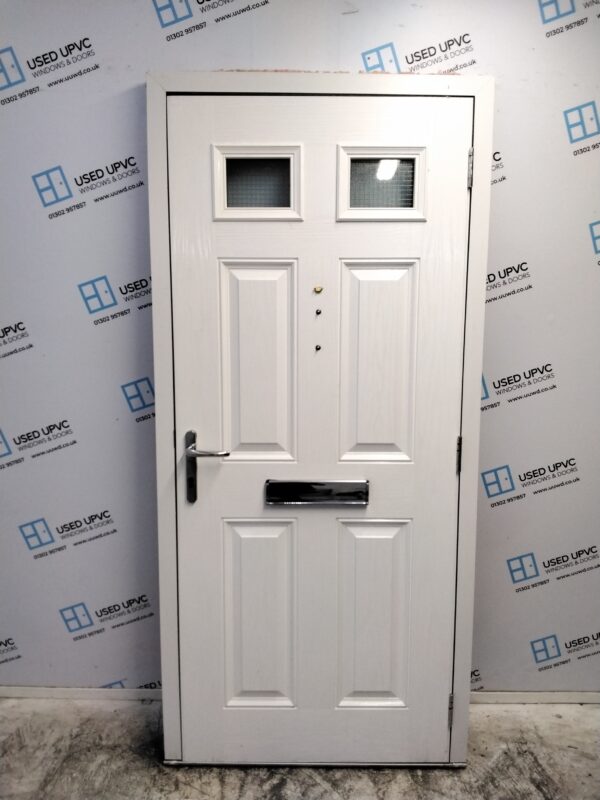 Used Black Composite Front Door 945mm x 2040mm C10D48 - Image 2