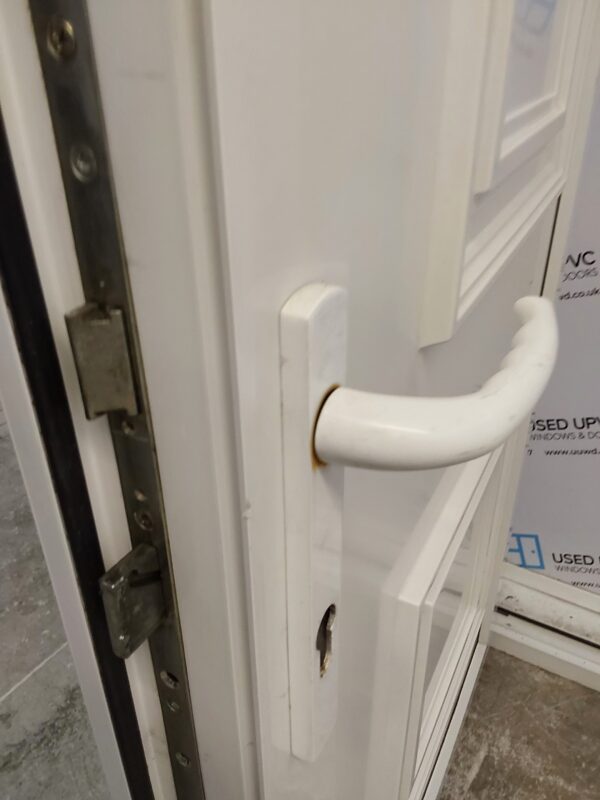 Used White Upvc Back Door 970mm x 2070mm C10D53 - Image 5