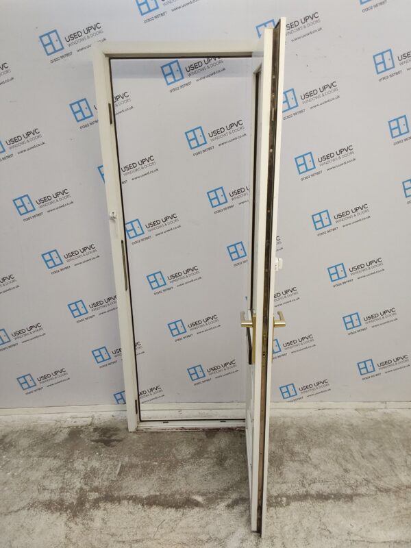 Used White Upvc Front Door 775mm x 2075mm C10D55 - Image 3