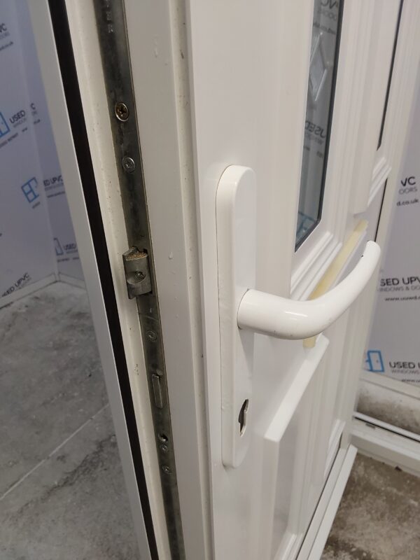 Used White Upvc Front Door 920mm x 2085mm C9D69 - Image 5
