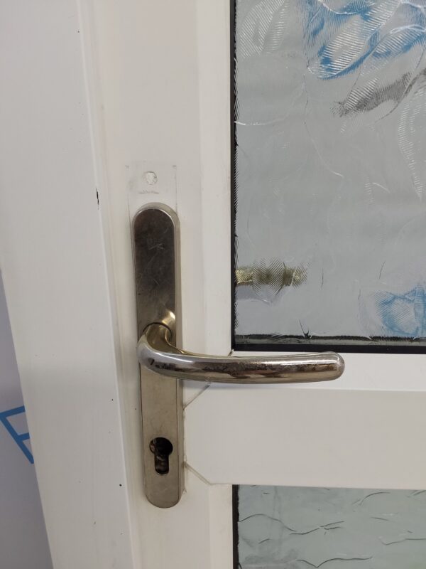 Used White Upvc Back Door 900mm x 2100mm C6012 - Image 4