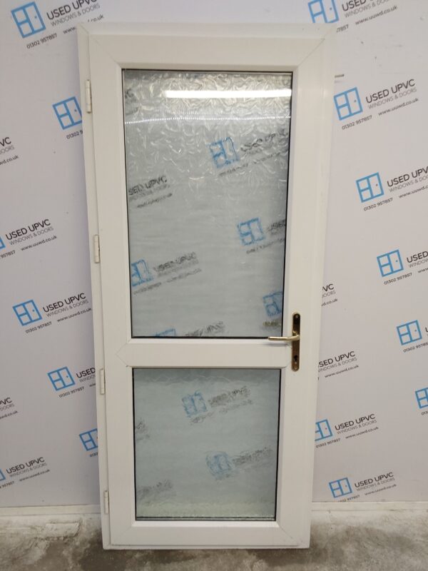 Used White Upvc Back Door 900mm x 2100mm C6012 - Image 2