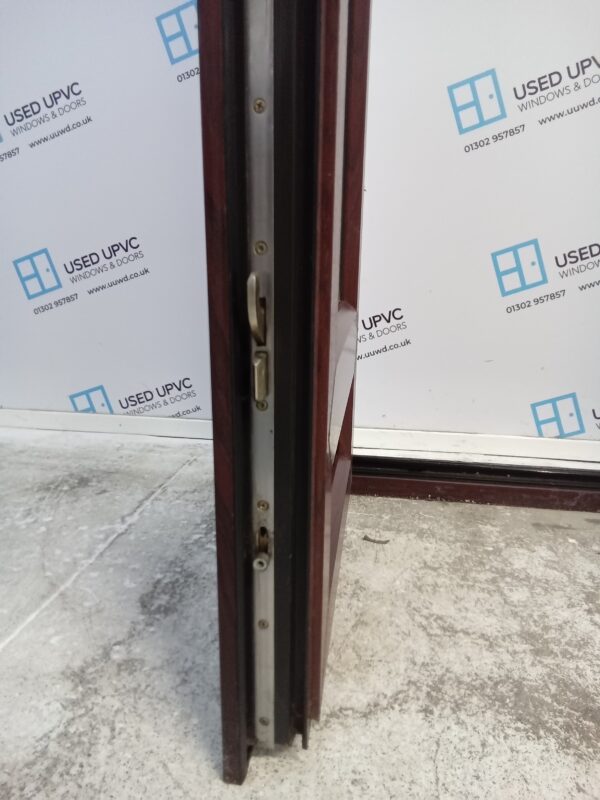 Used Rosewood Upvc French Doors 1160mm x 1960mm EA14 - Image 6