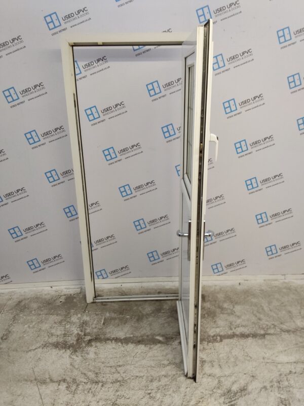 Used White Upvc Stable Back Door 845mm x 1995mm C10D63 - Image 3