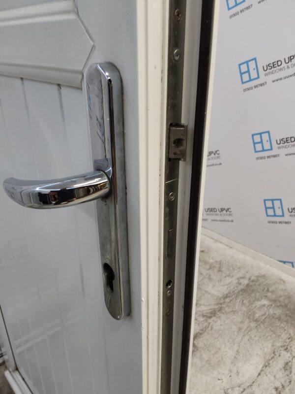 Used White Upvc Stable Back Door 845mm x 1995mm C10D63 - Image 9