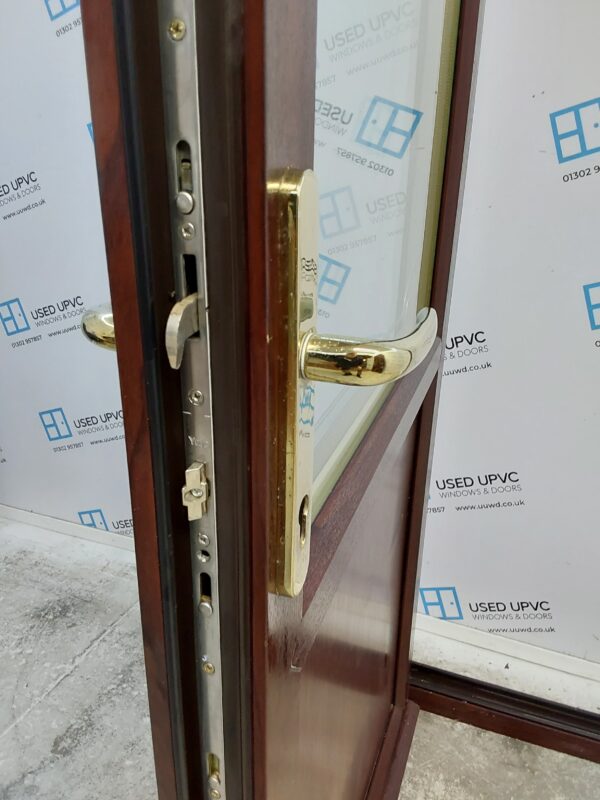 Used Rosewood Upvc Back Door 900mm x 2070mm C3D004 - Image 5