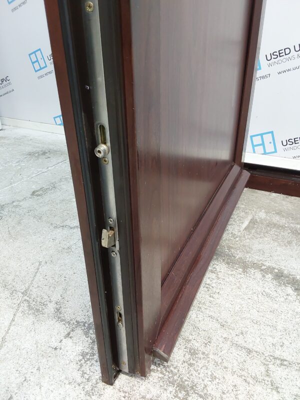 Used Rosewood Upvc Back Door 900mm x 2070mm C3D004 - Image 6