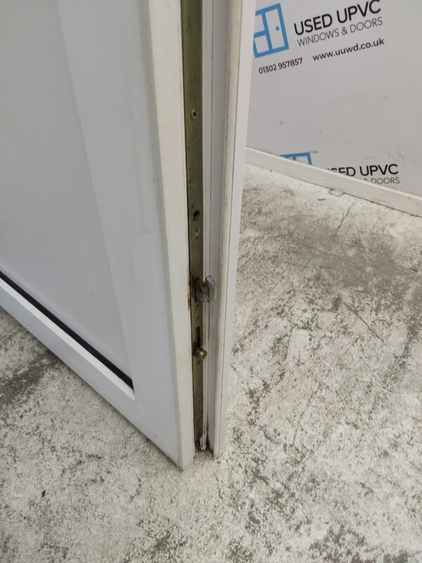 Used White Upvc Back Door 925mm x 2095mm (reduce to 910mm) C3D021 - Image 6