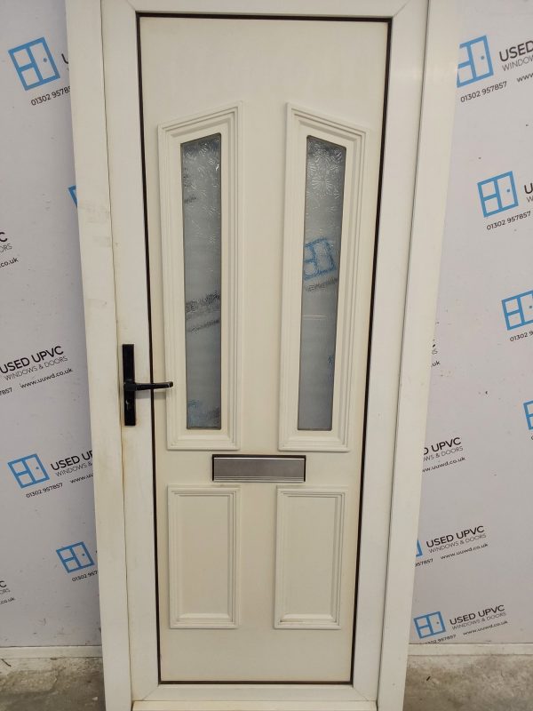 Used White Upvc Front Door 875mm x 2070mm 0790 - Image 9