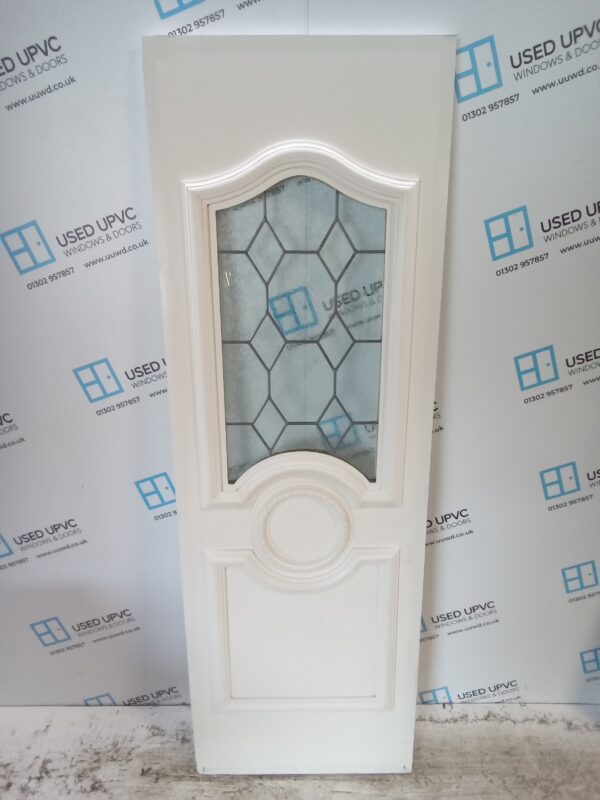 Used White Upvc Back Door Panel 594mm x 1794mm x 28mm UDP0034
