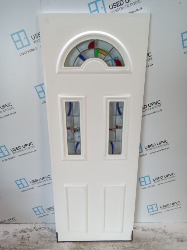 Used White Upvc Back Door Panel 645mm x 1715mm x 24mm UDP0053
