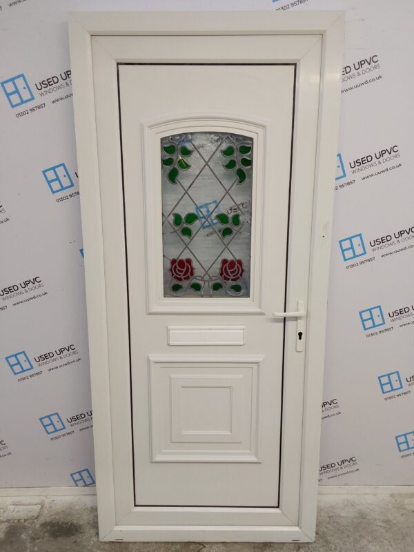 Used White Upvc Front Door 915mm x 2050mm 0256