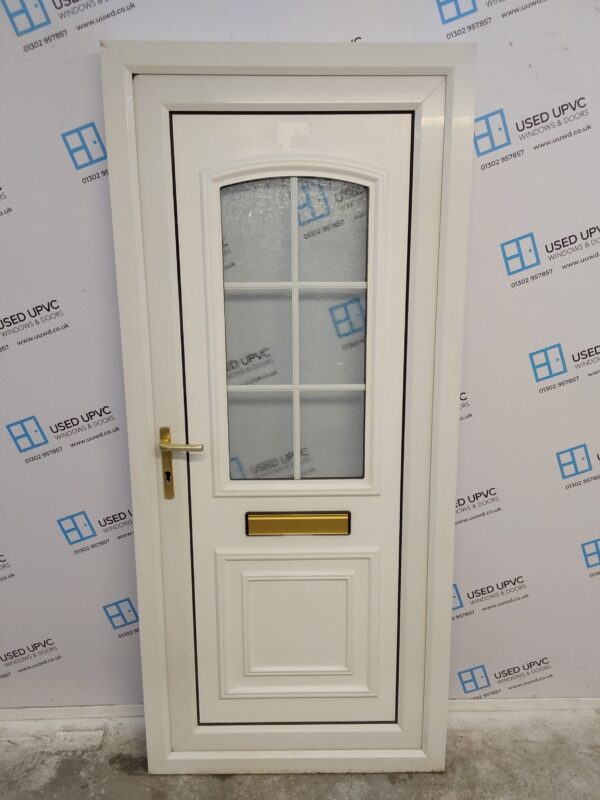 Used White Upvc Front Door 900mm x 2040mm C6079