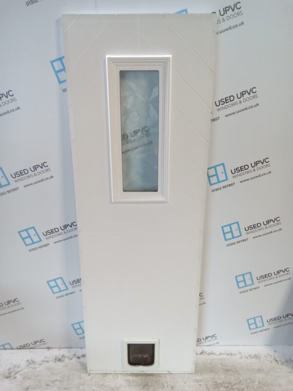 Used White Upvc Back Door Panel 602mm x 1766mm x 28mm UDP0069