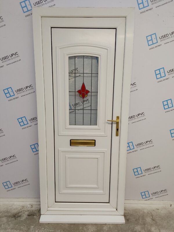 Used White Upvc Front Door 900mm x 2095mm C3D013
