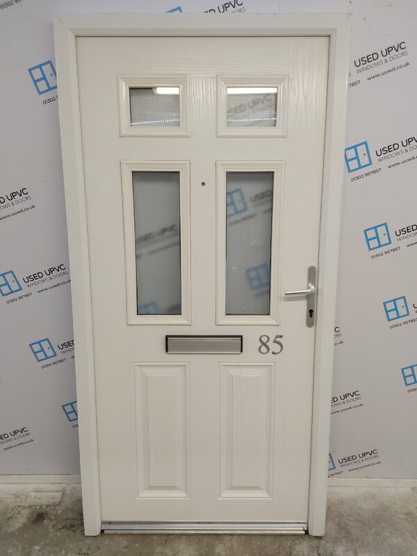 Used White Composite Front Door 1005mm x 2010mm 0437