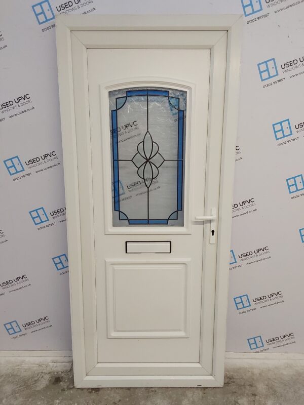 Used White Upvc Front Door 915mm x 2090mm 0428