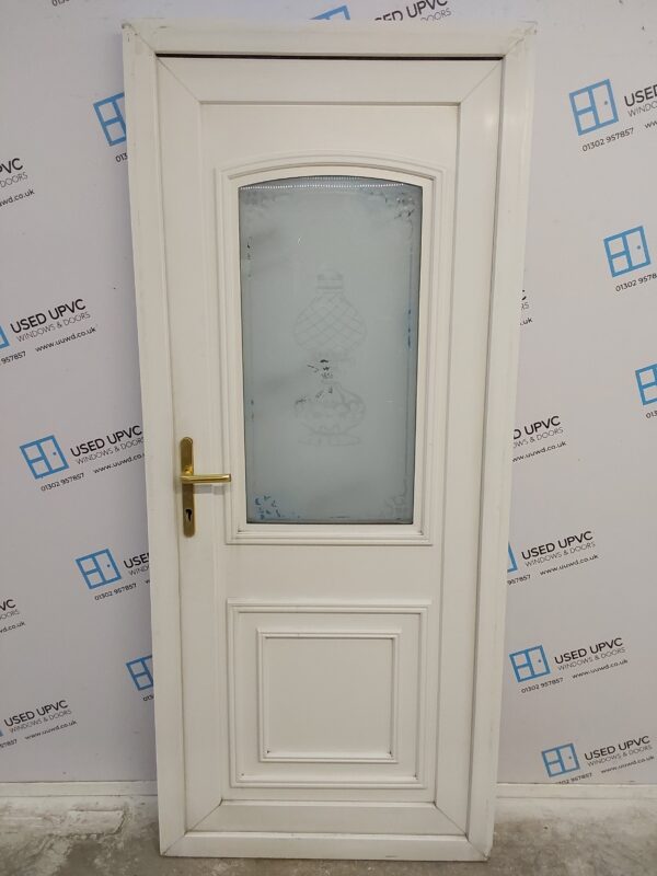 Used White Upvc Back Door 860mm x 1990mm C3D056