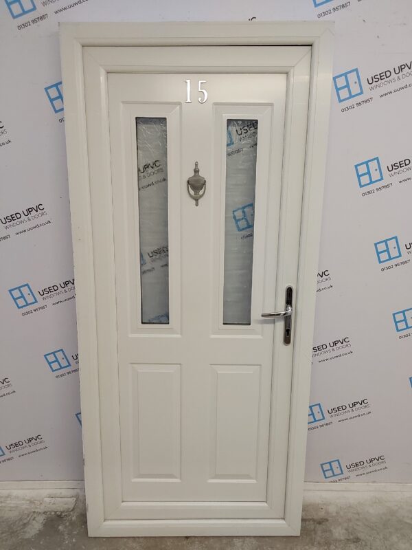 Used White Upvc Back Door 925mm x 2040mm C3D058